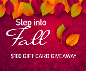 Step into Fall $100 Gift Card Giveaway